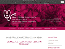 Tablet Screenshot of dr-fleischhauer.de
